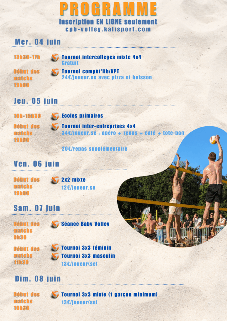 Programme et Inscriptions VMB